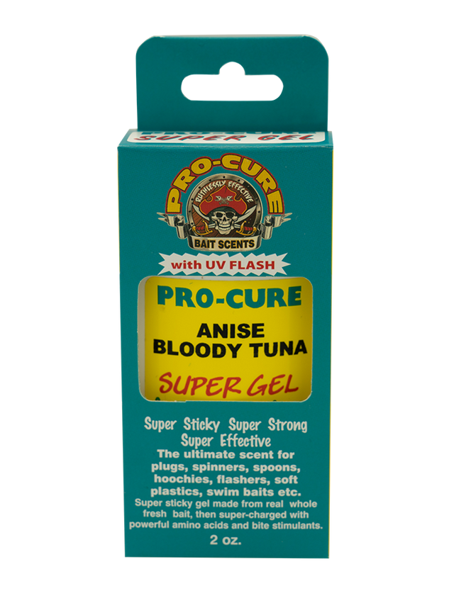 Pro-Cure Super Gel with UV Flash Anise Bloody Tuna fish attractant