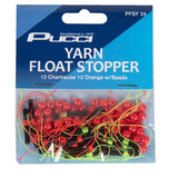 Pucci Yarn Float Stopper 24pk - Chartreuse/Orange