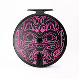 Kingpin Zeppelin 500 Bear Face Centerpin Reel - Purple & Black with CottonCandy handle