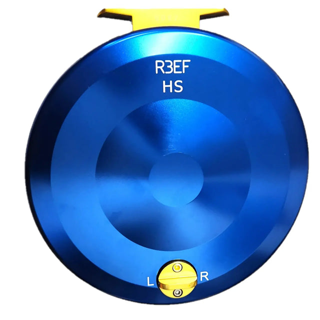 * R3ef High Speed Mooching Reel 5-1/4" - Blue/Gold Salty Outdoors