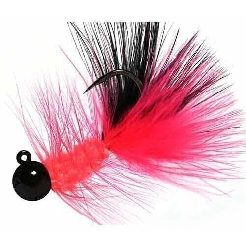 Hawken Woolly Bugger Jig 1/8 oz - Black/Cerise