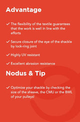 Nodus Factory Sheathed Shackles High Loads - 3 Sizes - M8