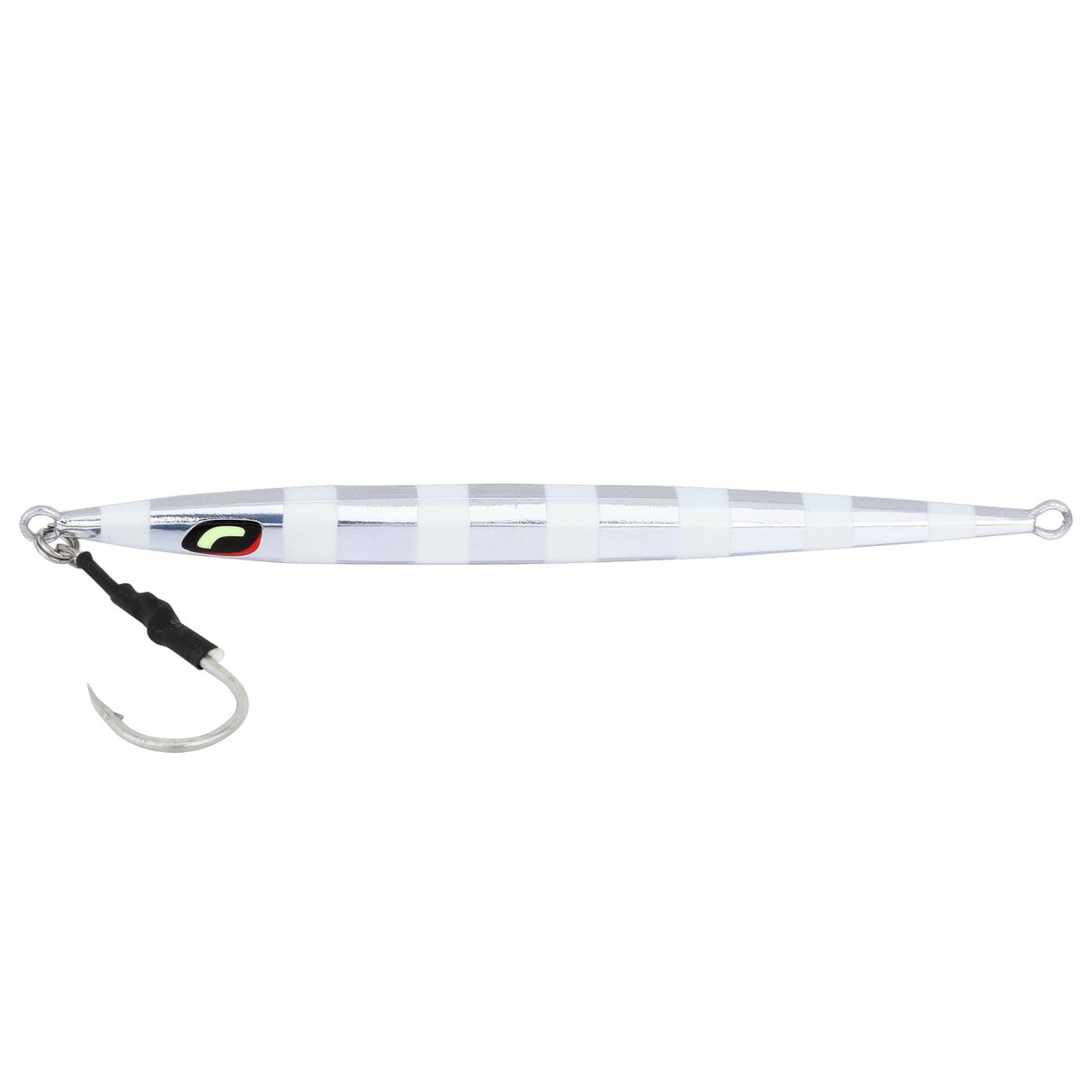 Shimano Butterfly Flat Stick Shimmerfall Jig 210g - Silver Zebra Glow