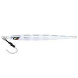Shimano Butterfly Flat Stick Shimmerfall Jig 210g - Silver Zebra Glow