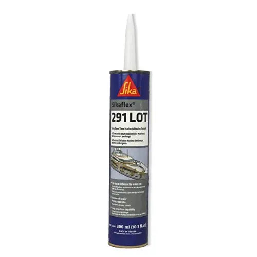 Sikaflex 291 LOT Slow Cure Marine Adhesive & Sealant 300ml White Cartridge
