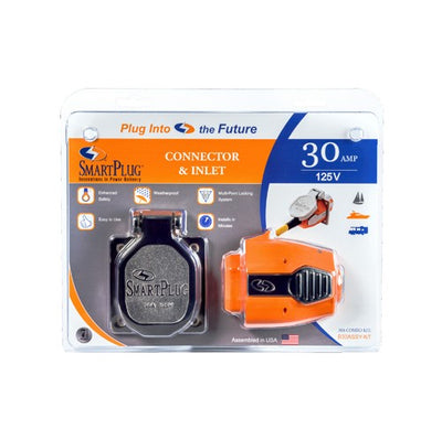 SmartPlug Boat Side 30A 125V Retrofit Kit - Black