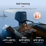 SOK 12V 206Ah LiFePO4 battery with built-in self-heating for cold-weather charging