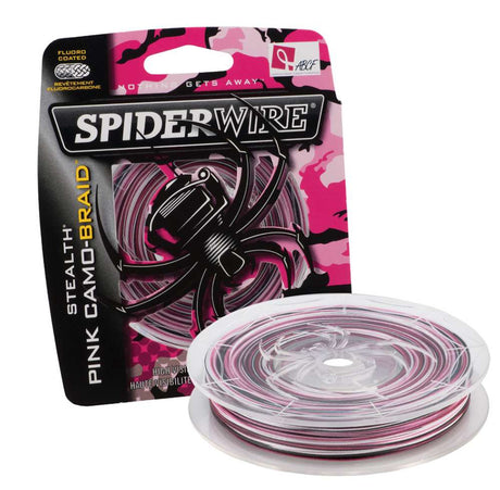 Spiderwire SCS30PC-300 Stealth Pink Camo Braid - 300yd | 274.3m - 30lb/0.012in