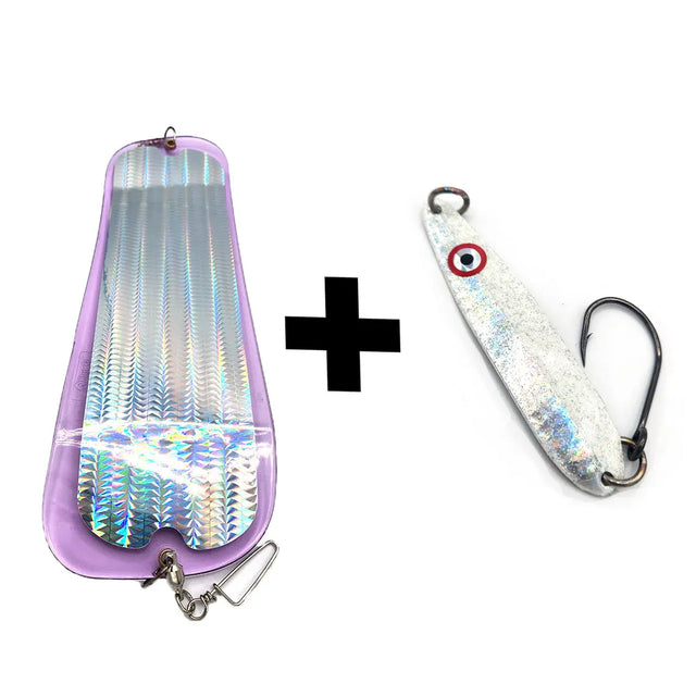 Squiggle Silver Salmon Combo (Flasher + Spoon) The Harbour Chandler