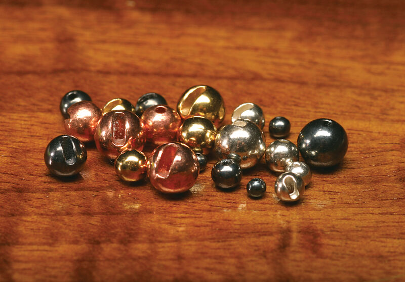 Hareline Slotted Tungsten Beads #344 - Silver