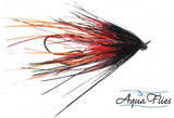 Aqua Flies Stu's Ostrich Mini Intruder - Orange/Black