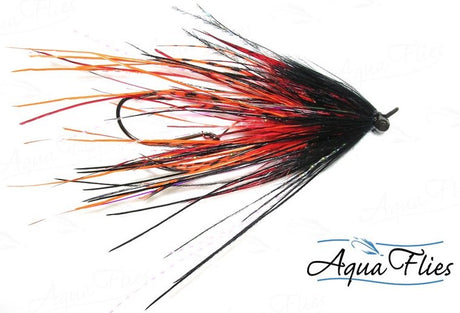 Aqua Flies Stu's Ostrich Mini Intruder - Orange/Black
