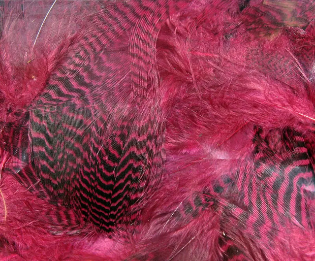 Hareline Teal Flank Feathers - Claret #63 Hareline Dubbin