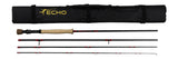 ECHO Overcast Fly Rod - Matte Black/Red