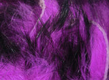 Hareline Two-Toned Rabbit Strips - Black/Fl. Hot Pink Hareline Dubbin