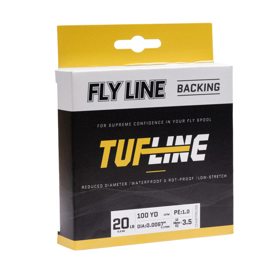 Tuf-Line Fly Backing 30lb x 100yds - Chartreuse