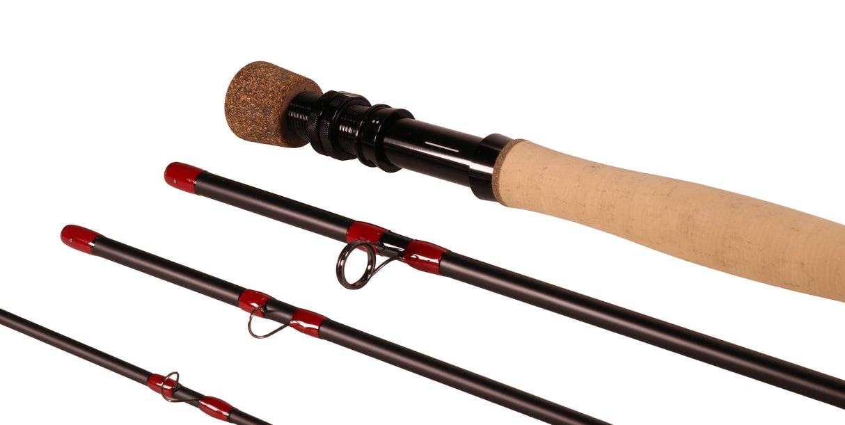 ECHO Overcast Fly Rod - Matte Black/Red