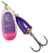 Blue Fox Classic Vibrax Spinner - Purple Scale Pink Tip UV, 3/8oz