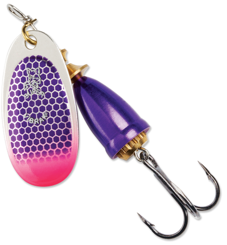 Blue Fox Classic Vibrax Spinner - Purple Scale Pink Tip UV, 3/8oz