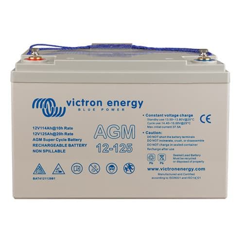 Victron AGM Super Cycle Battery 12V 125Ah M8 BAT412112081
